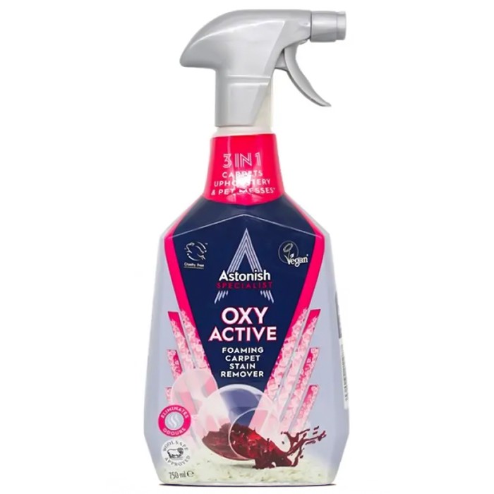 Специальный пятновыводитель Astonish для ковров и текстильных поверхностей, 750 мл - 